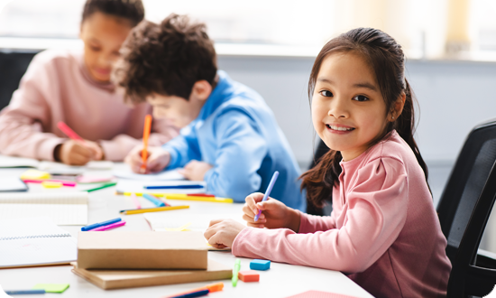 Looking-students-are-studying-together-in-Wimbledon-house-nursery.