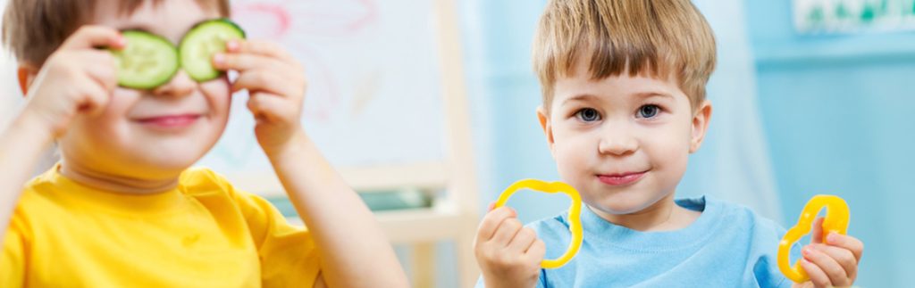 Two kids looking happy and Healthy in some activities - Day care Wimbledon