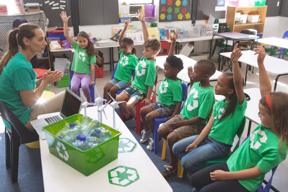 teach nursery schools children the importance of recycling in wimbledon