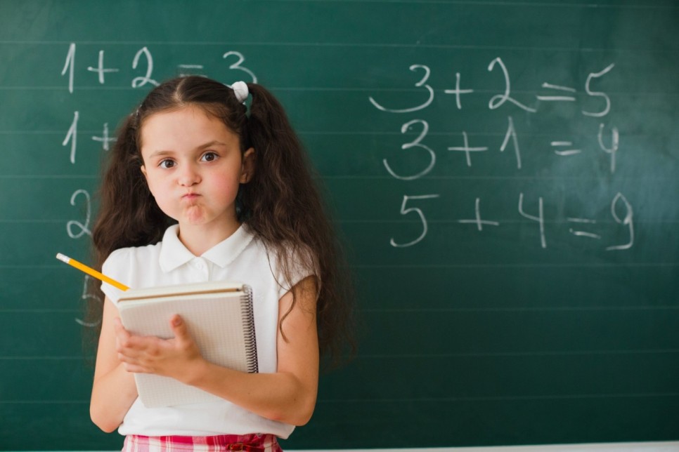 Students struggling with math